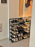 小匠材簡(jiǎn)易鞋架免安裝楠竹家用門(mén)口宿舍多層折疊收納置物架子黑色6層90 曬單實(shí)拍圖