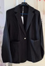 羅蒙（ROMON）洋氣西裝外套女2026新款春秋季氣質(zhì)上衣感修身顯瘦休閑小西服 黑色【春夏單層】 M 【參考建議110-120斤】 曬單實(shí)拍圖