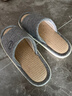 XGGC四季拖鞋男春秋季居家EVA軟底透氣家用棉麻拖鞋女 灰色  44-45  曬單實(shí)拍圖