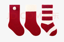 五朵棉兒童襪子本命年紅襪子秋冬嬰兒襪子加絨加厚新年襪無(wú)骨寶寶中筒襪 曬單實(shí)拍圖