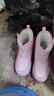 迪士尼（Disney）兒童棉鞋冬季加絨加厚雪地靴戶(hù)外防寒中筒大棉鞋 粉色 33 曬單實(shí)拍圖