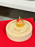 潮宏基 生日蛋糕黃金擺件足金5D硬金生日快樂(lè )擺飾收藏禮物 計價(jià)新年禮物 足金擺件(配玻璃罩） 4.2克 曬單實(shí)拍圖