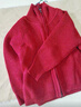 左西男童毛衣加厚開(kāi)衫外套兒童秋冬2025新款男孩大童線(xiàn)衣 紅色 150 曬單實(shí)拍圖