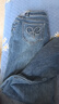 夢(mèng)舒雅女褲商場(chǎng)同款復古藍牛仔褲女春款高腰修身顯瘦遮胯時(shí)尚窄版直筒褲 曬單實(shí)拍圖