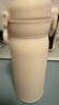 名創(chuàng  )優(yōu)品（MINISO）保溫杯316L不銹鋼高顏值男女士學(xué)生吸管雙飲水杯子 象牙白345ml 曬單實(shí)拍圖