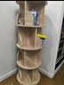 卓禾實(shí)木旋轉書(shū)架360度繪本架客廳落地置物架臥室置物柜轉角書(shū)柜架子 進(jìn)口松木【金榜題名】5層原木色 曬單實(shí)拍圖