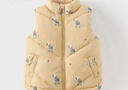 戴維貝拉（DAVE＆BELLA）男童冬裝馬甲兒童夾棉背心小童衣服新款防水坎肩男寶無(wú)袖上衣童裝 黃色【現貨】 110 cm（建議身高100-110cm） 曬單實(shí)拍圖