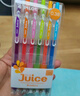 百樂(lè )（PILOT）JUICE果汁筆彩色中性筆0.38簽字筆按動(dòng)水筆文具套裝手賬高顏值 6色套裝LJU-60UF-6C 曬單實(shí)拍圖