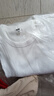 優(yōu)衣庫女裝柔軟羅紋圓領(lǐng)T恤/長(cháng)袖26春夏新款483468 00 白色 L 曬單實(shí)拍圖