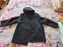 詩(shī)篇【禮遇季】專(zhuān)選可拆卸羽絨帽廓形大衣羊毛呢外套2025冬季新款 碳灰 M 曬單實(shí)拍圖