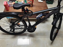 鳳凰（Phoenix）山地自行車(chē)成人學(xué)生兒童變速鋁架單車(chē) 征程 24速輻條輪灰色 26寸 曬單實(shí)拍圖