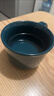 MUJI炻瓷 馬克杯 水杯杯子 桌面 帶把手 咖啡杯 家用 深藍色 S 330ml 曬單實(shí)拍圖