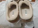 百麗（Belle）時(shí)尚雙鞋帶勃肯鞋女2026春新商場(chǎng)同款加毛保暖半拖F3U1DAH6 棕色 37 曬單實(shí)拍圖