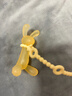 英氏（YEEHOO）牙膠嬰兒寶寶硅膠玩具咬膠水煮防吃手神器口欲期6個(gè)月以上小袋鼠 橙色+防塵收納盒+防丟鏈 曬單實(shí)拍圖