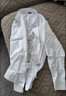 衣諾坊女童襯衫白色長(cháng)袖圓領(lǐng)春夏新款學(xué)生六一演出校服兒童休閑T恤寬松 曬單實(shí)拍圖