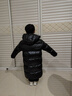 鴨鴨（YAYA）童裝兒童羽絨服男女中長(cháng)款中大童加厚極寒防風(fēng)保暖冬裝外套WJ 黑色 130 曬單實(shí)拍圖