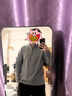 森馬（Semir）王安宇同款|長(cháng)袖T恤男吸濕速干半高領(lǐng)上衣?lián)u粒絨25冬109725101103 曬單實(shí)拍圖