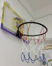 OSKV免打孔室內籃球框兒童籃球投籃框家用掛壁籃球架可折疊可扣籃籃筐 25cm家用可折疊籃筐 【送籃球+打氣筒】 曬單實(shí)拍圖