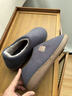 阿芙諾蒂老年人冬季棉拖鞋女包跟居家外穿中老年防滑保暖棉鞋男 藍灰40-41 曬單實(shí)拍圖