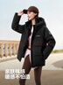 波司登25年冬季羽絨服90絨女士修身短款休閑加厚連帽休閑百搭外套 曬單實(shí)拍圖