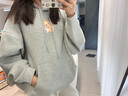 UR2025冬季新款女裝潮流趣味印花連帽抽繩口袋衛衣UYV450313 花灰（偏寬松） M 曬單實(shí)拍圖