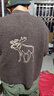 Abercrombie & Fitch【李現同款】大麋鹿圖案絨感針織衫毛衣25秋冬男裝120-5180 棕色 M (180/100A) 曬單實(shí)拍圖
