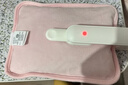 彩虹熱水袋暖手寶充電暖寶寶暖水袋注水暖手袋熱敷暖肚子 粉色 曬單實(shí)拍圖
