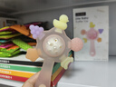 蒂樂(lè )手搖鈴牙膠嬰兒玩具0到6個(gè)月以上寶寶新生兒可啃咬小月齡抓握 草莓粉【送收納盒】+防丟鏈 曬單實(shí)拍圖