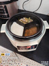 韓派三格電壓力鍋三合一內膽高壓鍋雙膽雙蓋電飯煲大容量多功能智能鴛鴦鍋家用火鍋 三格款【三格膽+不粘膽+雙蓋】+三格蒸盤(pán) 4L 曬單實(shí)拍圖