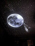 BOXLAMP星空燈臥室睡眠小夜燈USB氛圍投影月球臺燈宿舍床頭燈LED觸摸調光 曬單實(shí)拍圖