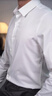雅戈爾（YOUNGOR）長(cháng)袖襯衫男免燙DP襯衫平整柔軟細膩舒適透氣抗皺商場(chǎng)同款 漂白素色YLDP115509BBY 39 曬單實(shí)拍圖
