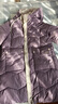 連帽棉衣女冬季韓版撞色寬松休閑百搭棉服外套中長(cháng)款棉襖J673 紫色 M （95-110斤） 曬單實(shí)拍圖