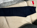 皮爾卡丹（pierre cardin）休閑褲男秋冬季寬松簡(jiǎn)約直筒褲潮流厚款彈力褲子男裝 牛仔藍 2XL 曬單實(shí)拍圖