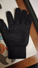 李寧（LI-NING）騎行手套冬季男女士保暖棉毛線(xiàn)針織加絨黑手套觸屏防寒電動(dòng)車(chē) 曬單實(shí)拍圖
