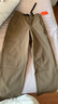 蕉內熱皮503+＋系錐形女士休閑褲直筒保暖防潑水運動(dòng)褲 探險棕 M 曬單實(shí)拍圖