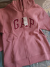 蓋璞【大小童同款】男女童秋季款logo抓絨連帽衛衣804633 曬單實(shí)拍圖