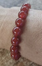 金石靈收藏級紅瑪瑙手串男女款和田玉轉運珠水晶手鏈本命年生日禮物 曬單實(shí)拍圖