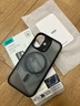 億色（ESR）適用iPhone17手機殼蘋(píng)果17保護套磁吸殼相機按鍵全包硅膠邊超薄氣囊防摔高級感男女黑邊半透黑 曬單實(shí)拍圖