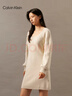 Calvin KleinJeans春夏女士氣質(zhì)通勤休閑ck兩件套燈籠袖開(kāi)衫針織吊帶連衣裙 曬單實(shí)拍圖