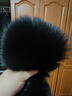 高檔進(jìn)口狐貍毛領(lǐng)大毛領(lǐng)子男女通用皮衣羽絨服大衣皮草真毛領(lǐng)單賣(mài) 黑色（標準內弧50cm） 適領(lǐng)圈46-52cm 曬單實(shí)拍圖