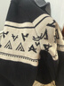 馬克華菲（MARK FAIRWHALE）秋冬季男士襯衫領(lǐng)針織衫內搭保暖假兩件毛衣 黑色 2XL 曬單實(shí)拍圖