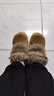 啄木鳥(niǎo)毛絨保暖棉鞋女2025冬季新款外穿加絨加厚勃肯鞋復古百搭雪地靴 卡其色【加絨加厚保暖】 38 (240mm) 曬單實(shí)拍圖