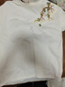 美式高街花卉刺繡短袖T恤重磅oversize情侶半袖上衣男情侶 白色 3XL 曬單實(shí)拍圖