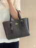 蔻馳（COACH）【品牌直供】女士MOLLIE中號斜挎頭提托特包CV965元旦禮物 曬單實(shí)拍圖