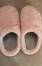 潔麗雅毛絨棉拖鞋秋冬加厚軟底男女保暖加絨棉拖鞋淺咖 42/43 曬單實(shí)拍圖