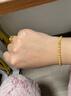 周大福傳承新年禮物菩提核桃珠傳承足金黃金手鏈小版F235860計價(jià)工費1180元 足金 約12.09g 曬單實(shí)拍圖