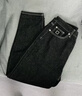 太平鳥(niǎo)男裝牛仔褲冬季水洗黑色牛仔褲明線(xiàn)設計中腰錐形褲潮 黑色 第二批 32 曬單實(shí)拍圖