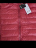 鴨鴨（YAYA）佟麗婭同款秋冬輕薄羽絨服女冬裝短款鴨絨輕型薄款女士保暖外套K 酒紅色 2XL (175) 曬單實(shí)拍圖