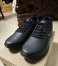 特步（XTEP）跑步鞋男休閑運動(dòng)鞋男鞋百搭秋冬鞋輕便舒適跑鞋防水軟底耐磨皮鞋 黑 42 曬單實(shí)拍圖