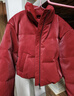 VEROMODA羽絨服女2025冬季新款光澤感90白鴨絨短款面包服簡(jiǎn)約3254拜年紅色 澳木紅色 S 曬單實(shí)拍圖